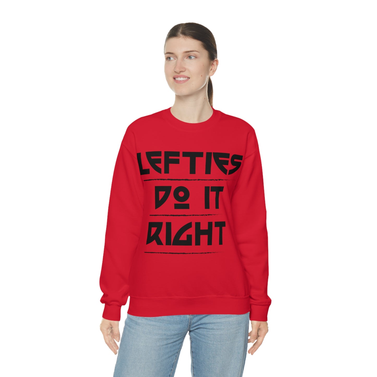 Lefties do it Right Crewneck Sweatshirt