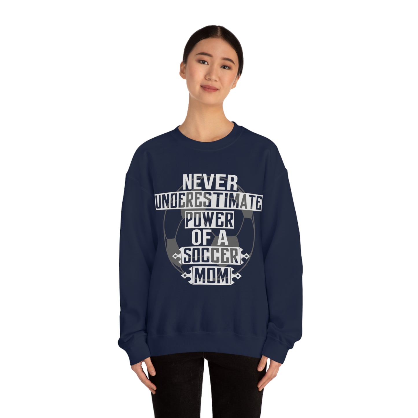 Power of a Soccer mom Crewneck Sweatshirt