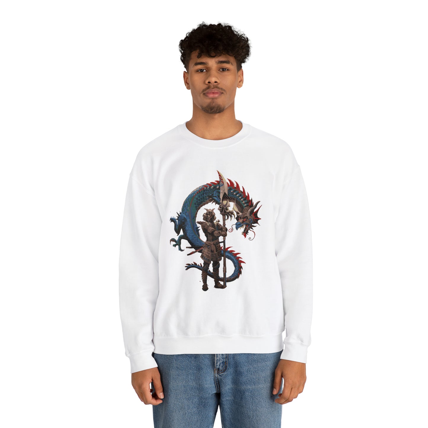 Colorful dragon guardian Crewneck Sweatshirt