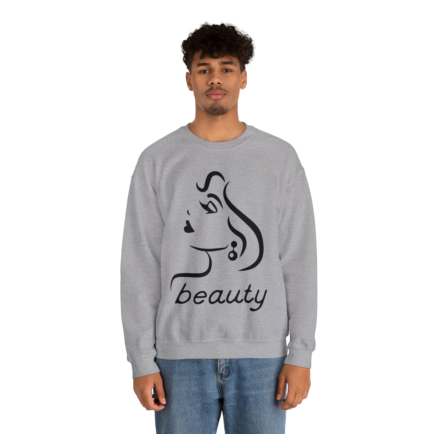 Beauty is woman Crewneck Sweatshirt