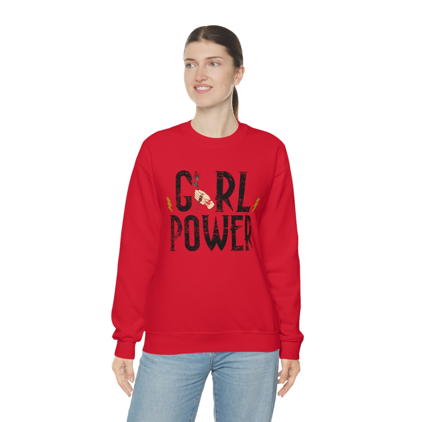 Girl Power Rocks Crewneck Sweatshirt