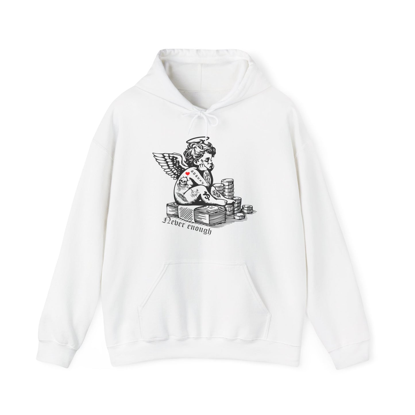 Never enough hustler angel Hoodie