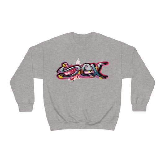 Sex colorful graffiti Crewneck Sweatshirt