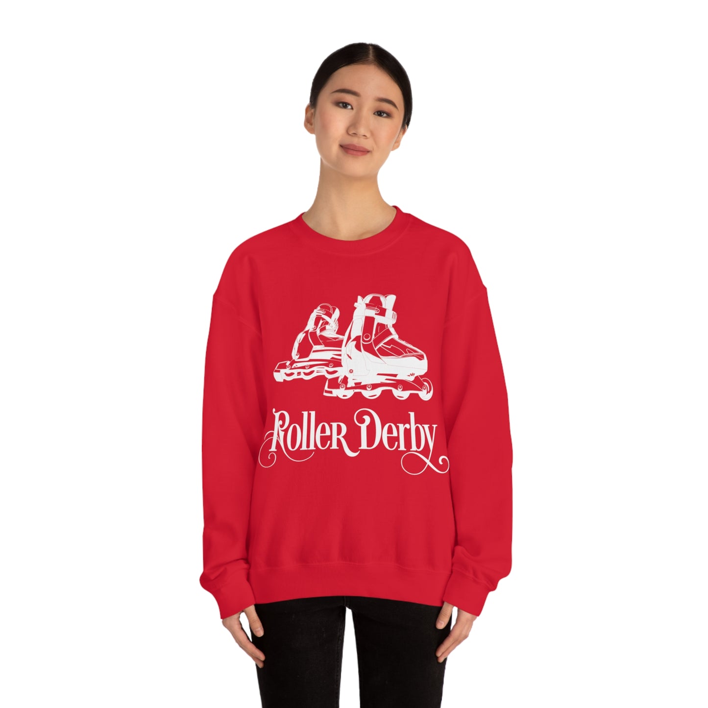 Roller_Derby Crewneck Sweatshirt