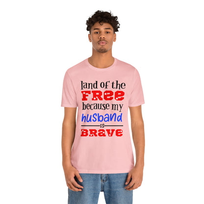 U.S.A the Land of the free Husband T-Shirt