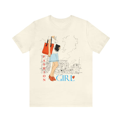 Fashion girl with a bag T-Shirt