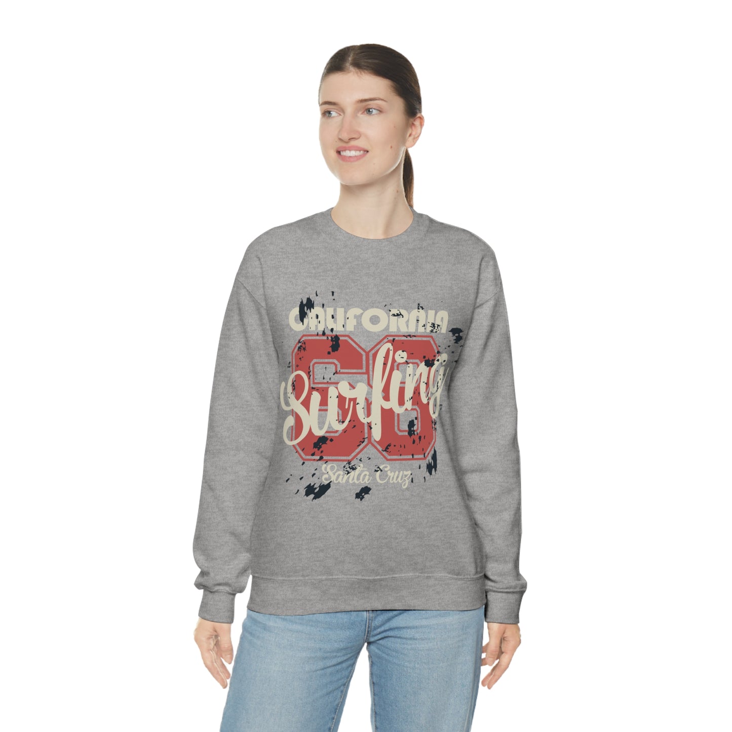 Santa Cruz Surfing Crewneck Sweatshirt