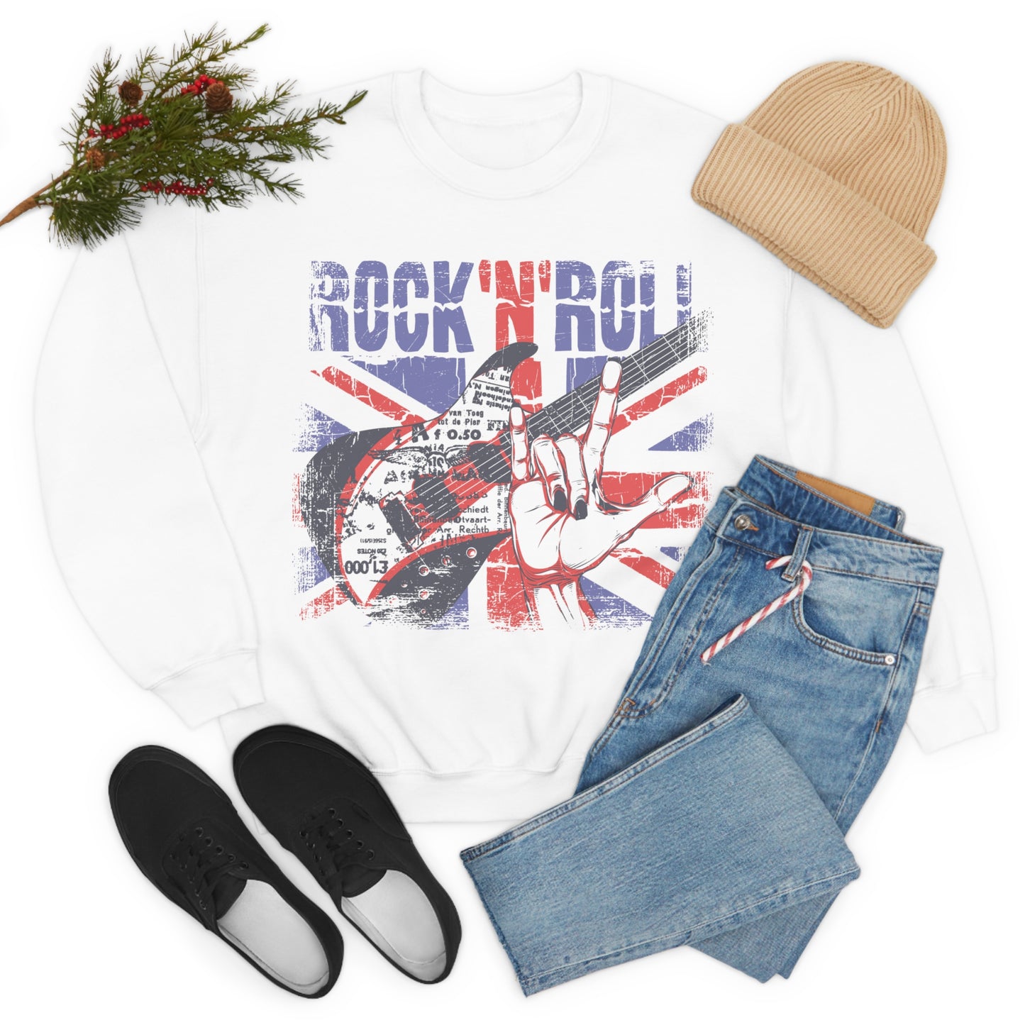 Rock -N- Roll Crewneck Sweatshirt