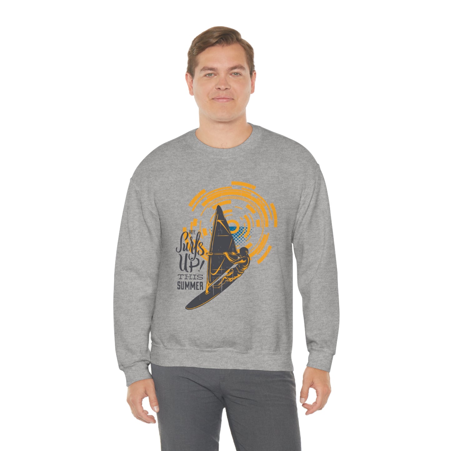 Surfs Up This Summer! Crewneck Sweatshirt