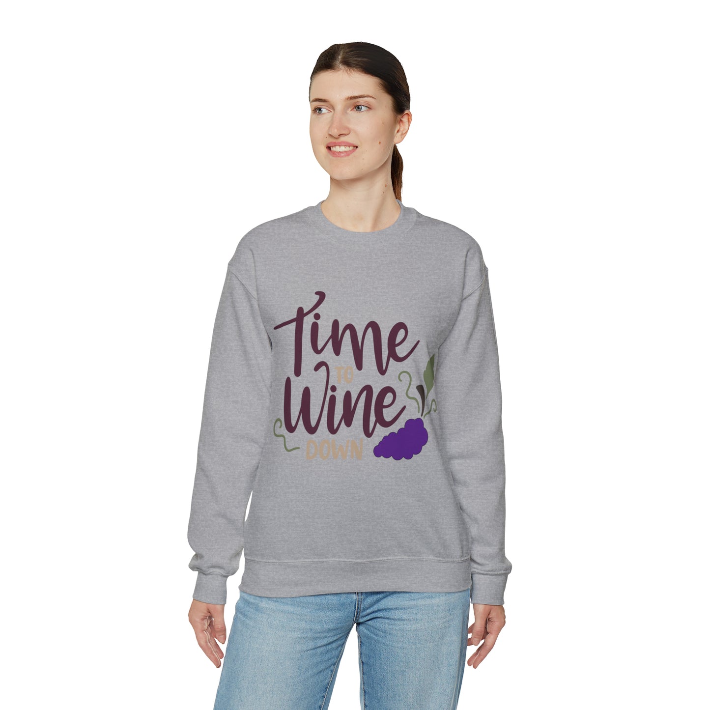 Time_to_wine_down Crewneck Sweatshirt