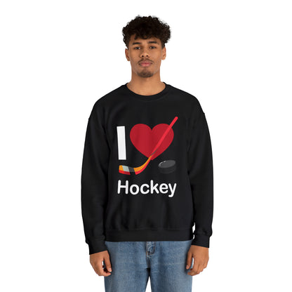 I love hockey Crewneck Sweatshirt