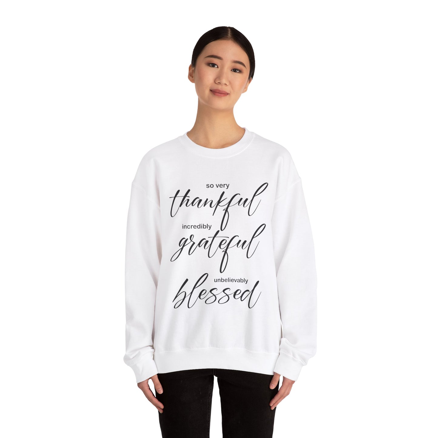 Thankful-Grateful-blessed Crewneck Sweatshirt