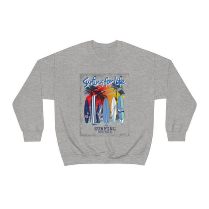 Surfing For Life Crewneck Sweatshirt