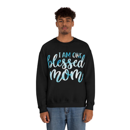 I am one blessed mom Crewneck Sweatshirt