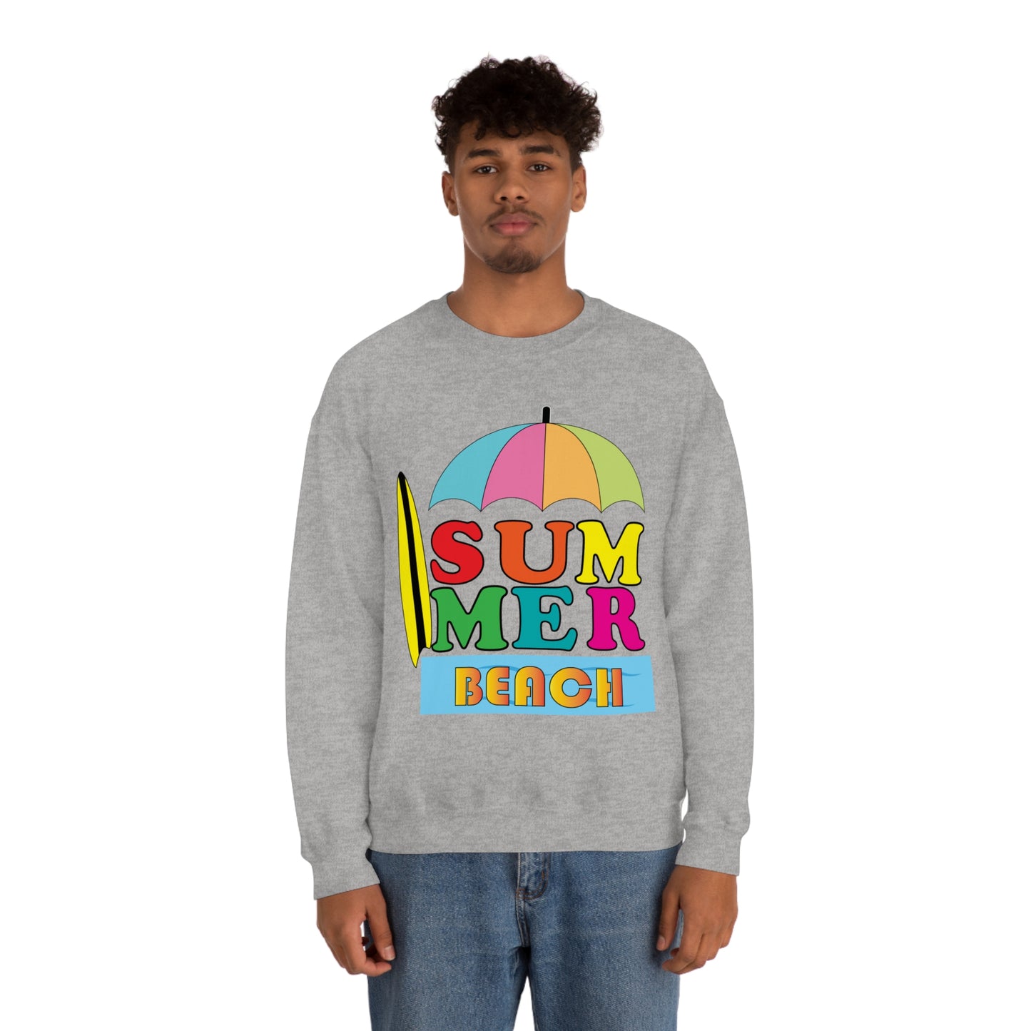 Summer Beach Crewneck Sweatshirt