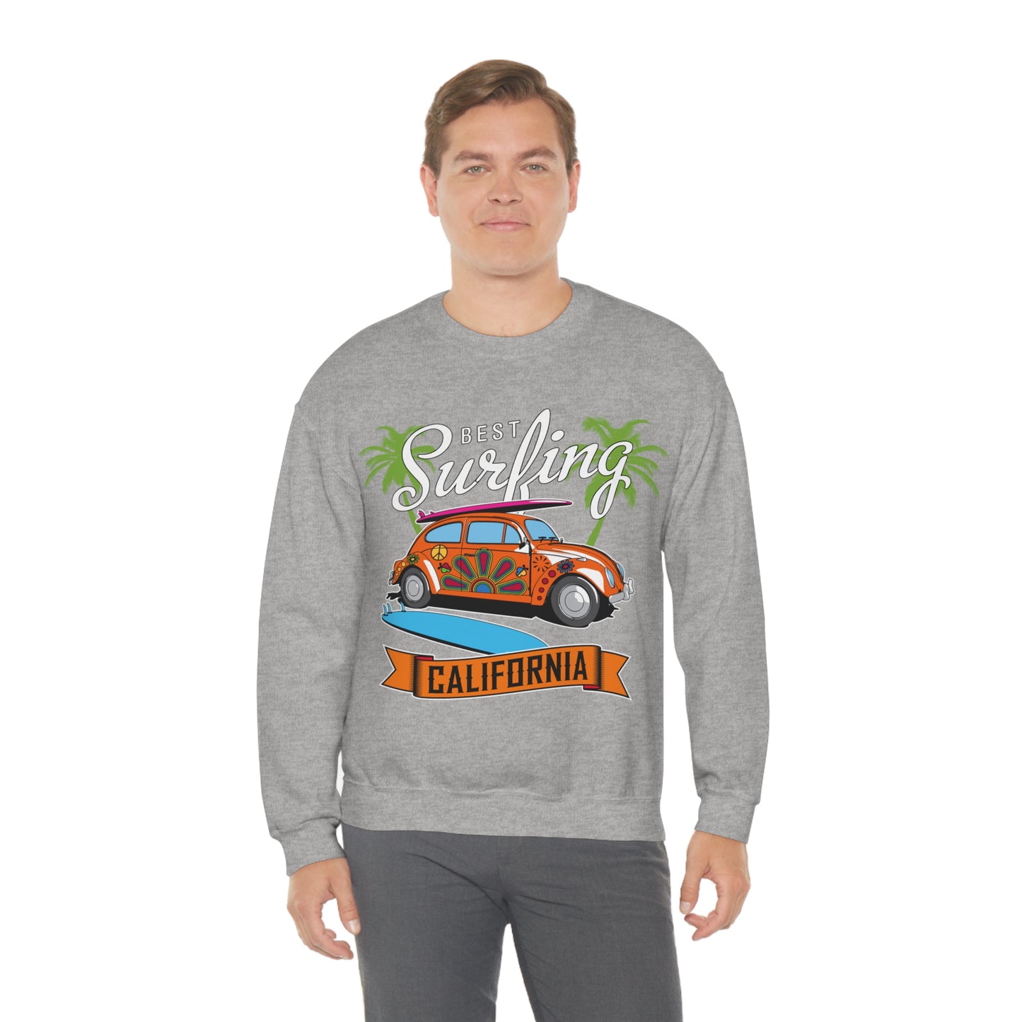 Best Surfing California Buggy Crewneck Sweatshirt