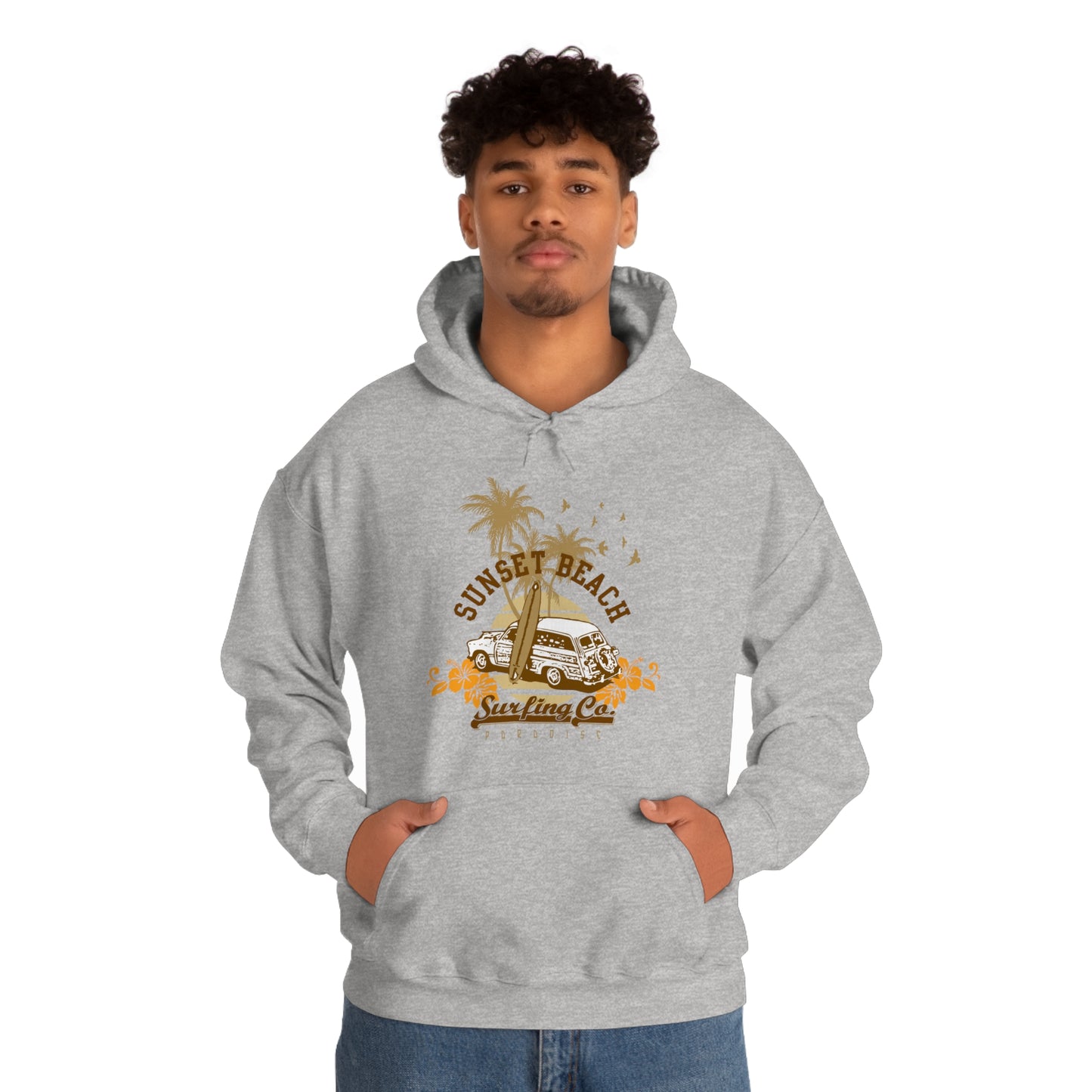 Sunset Beach Surfing Paradise Hoodie