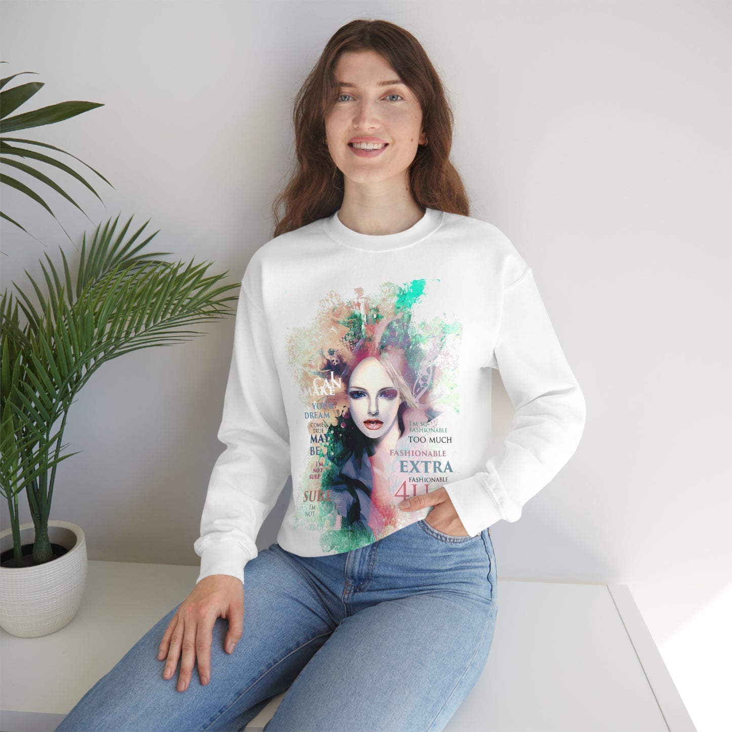 Fashionable Extra Crewneck Sweatshirt