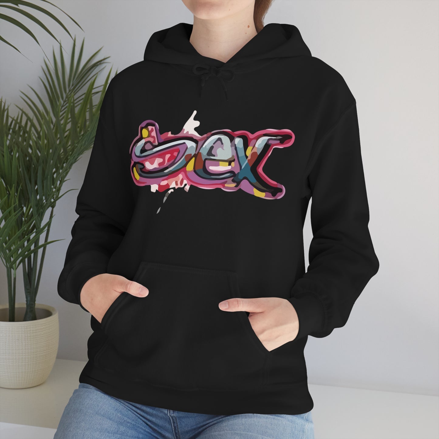 Sex colorful graffiti Hoodie