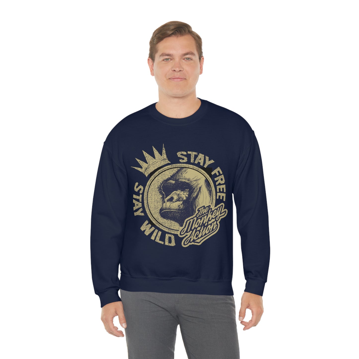 Stay free stay wild Crewneck Sweatshirt