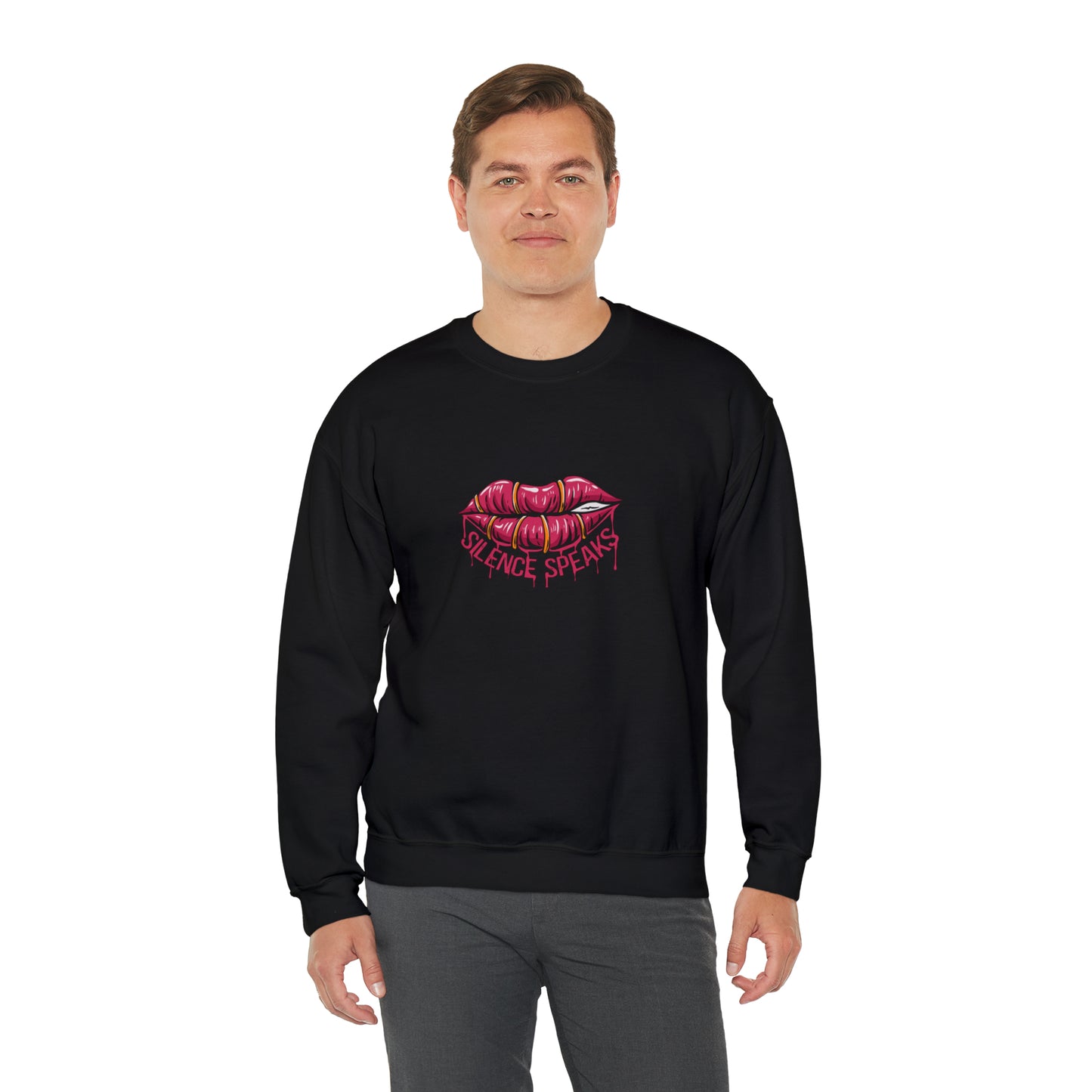 Silence Speaks Crewneck Sweatshirt