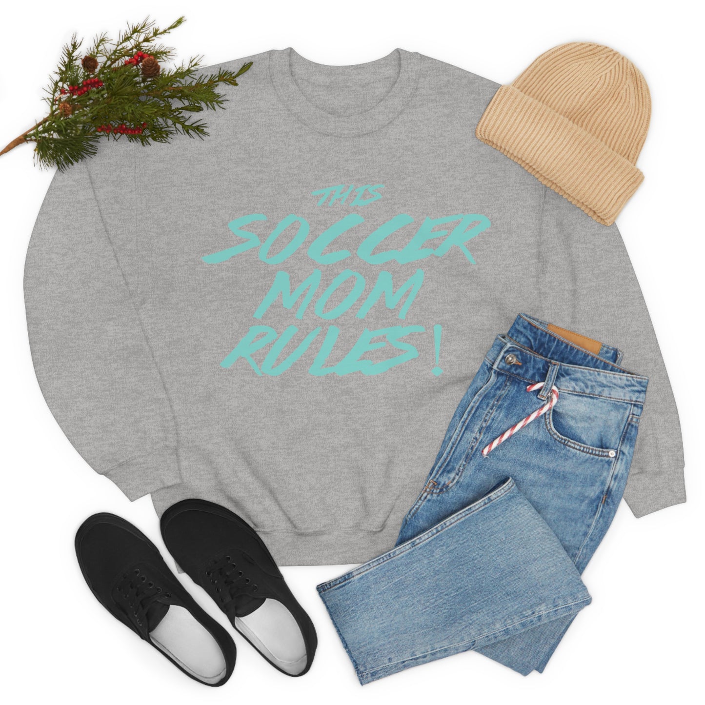 Soccer mom rules Crewneck Sweatshirt