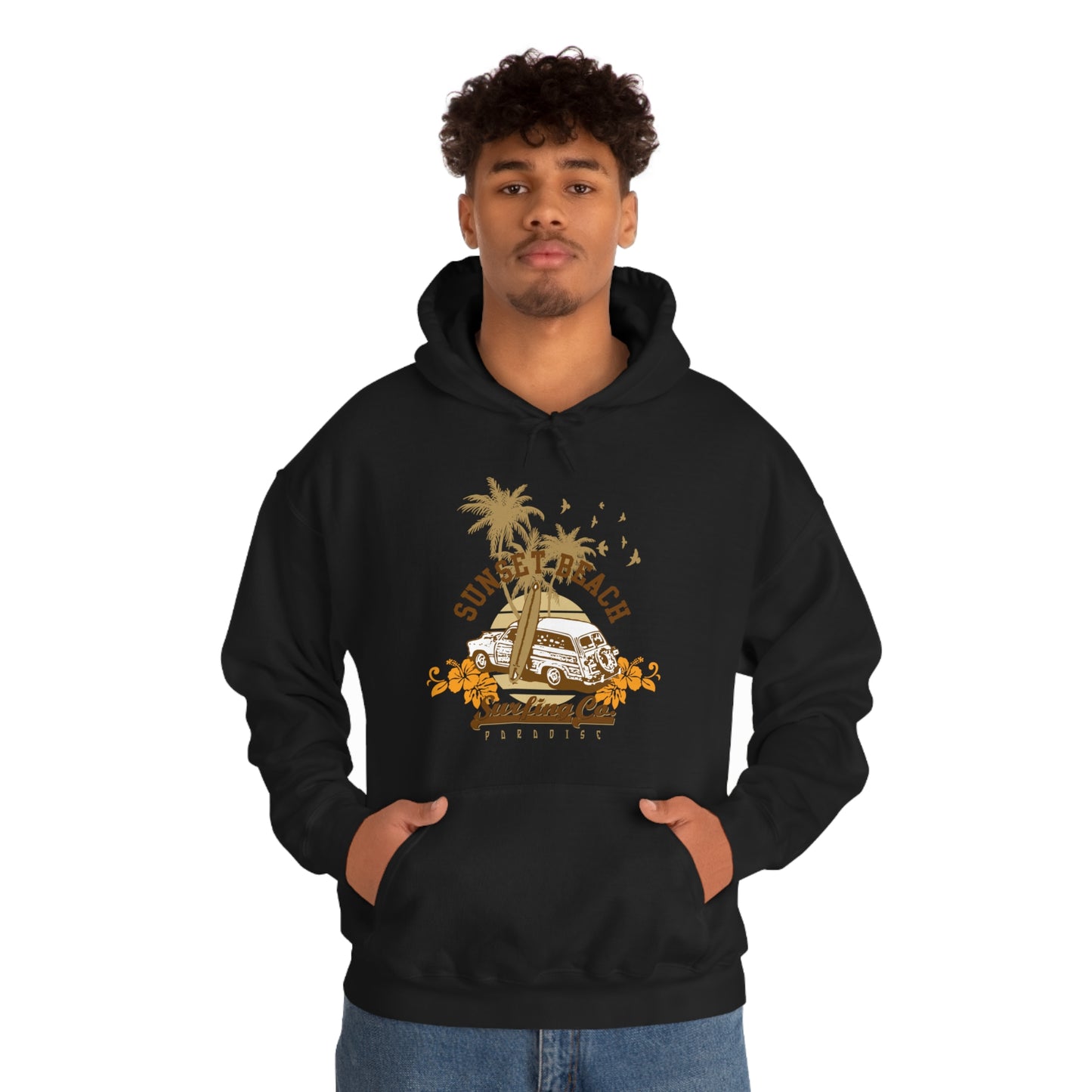 Sunset Beach Surfing Paradise Hoodie