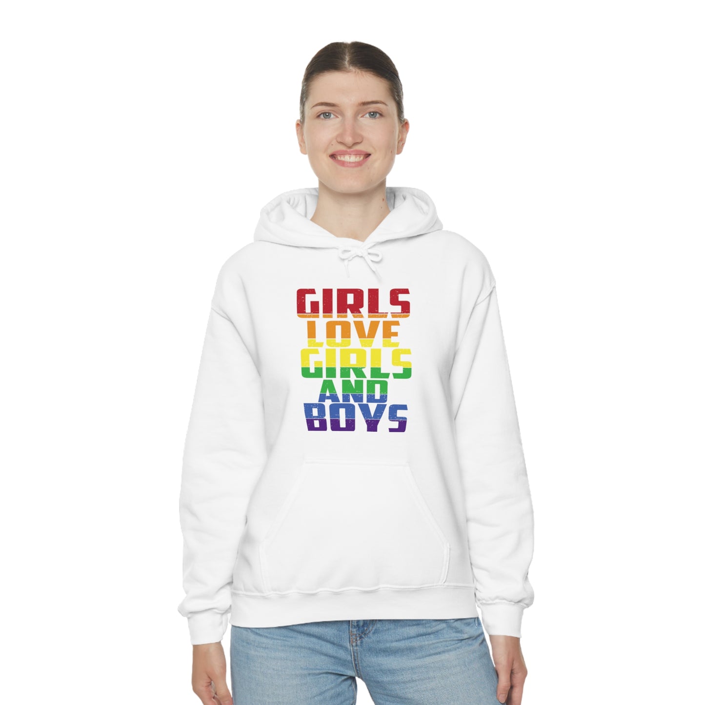 Girls Love Girls and Boys Hoodie