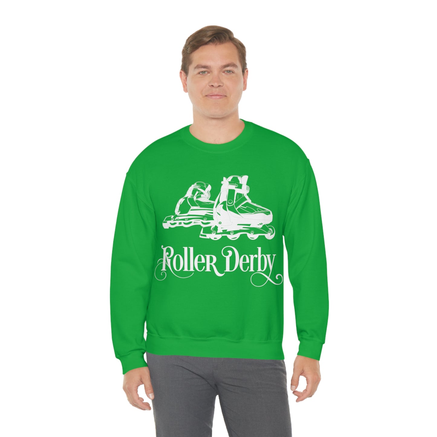 Roller_Derby Crewneck Sweatshirt