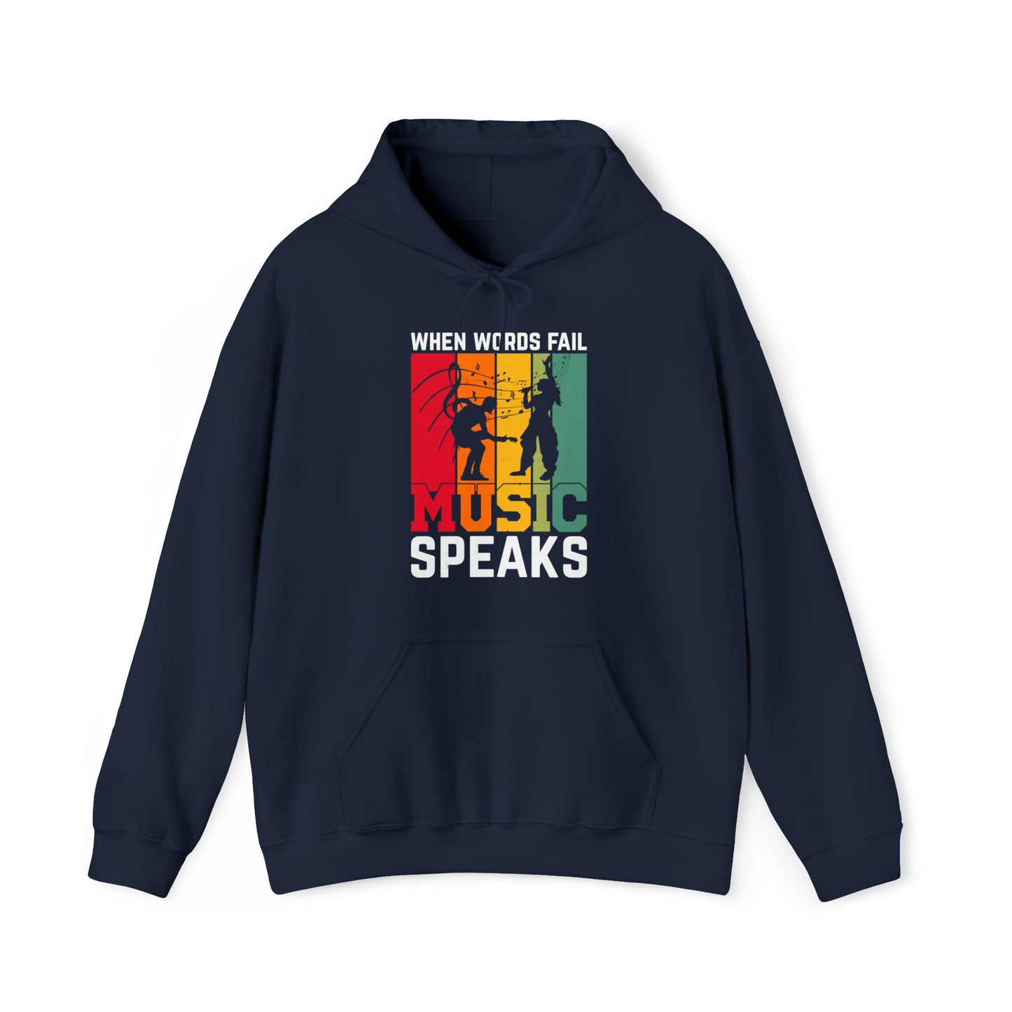 When words fail music speaks vintage Hoodie