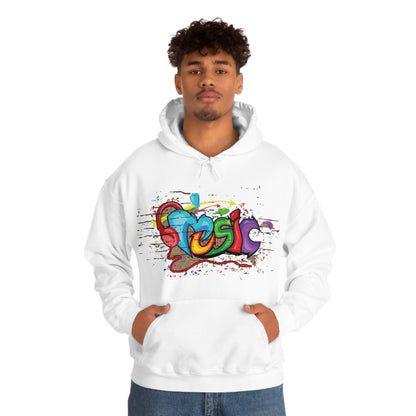 Music colorful graffiti Hoodie