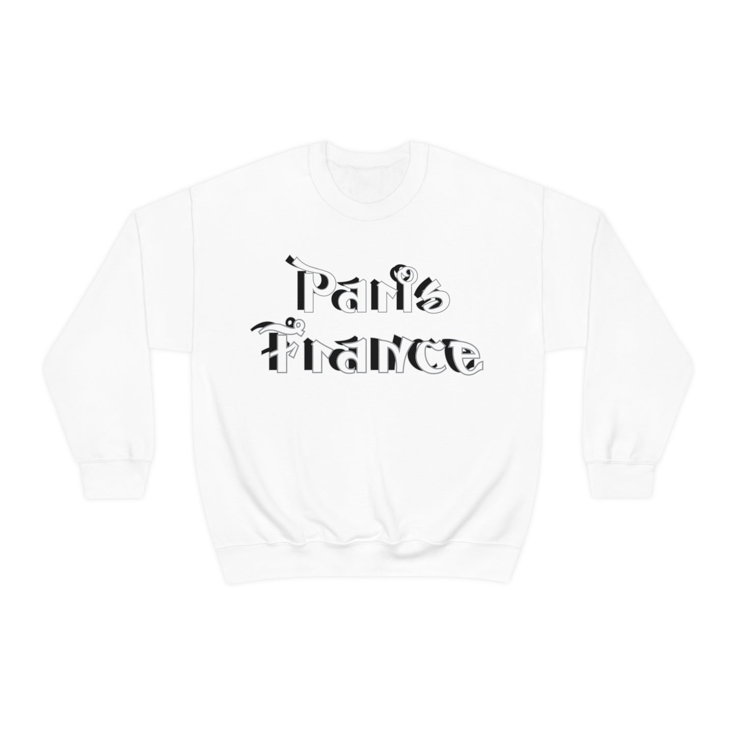 Paris France Graffiti Crewneck Sweatshirt