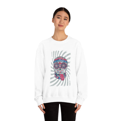 Hippie Skull Crewneck Sweatshirt