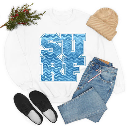 Surf Wavy Crewneck Sweatshirt