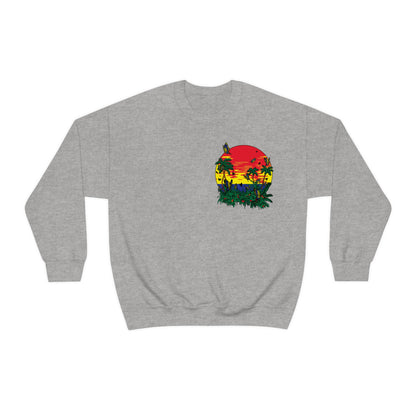 Sunset Butterfly Vibes Crewneck Sweatshirt