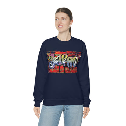 Graffiti on a wall Crewneck Sweatshirt