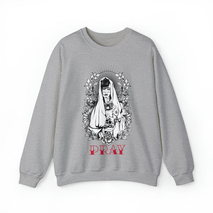 Pray Tattoo Crewneck Sweatshirt