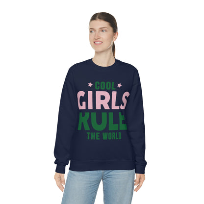 girls rule Crewneck Sweatshirt