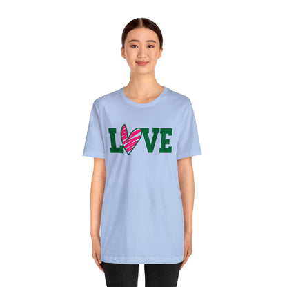 Love stripped heart T-Shirt