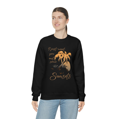 Just You and Some Sunsets Crewneck Sweatshirt