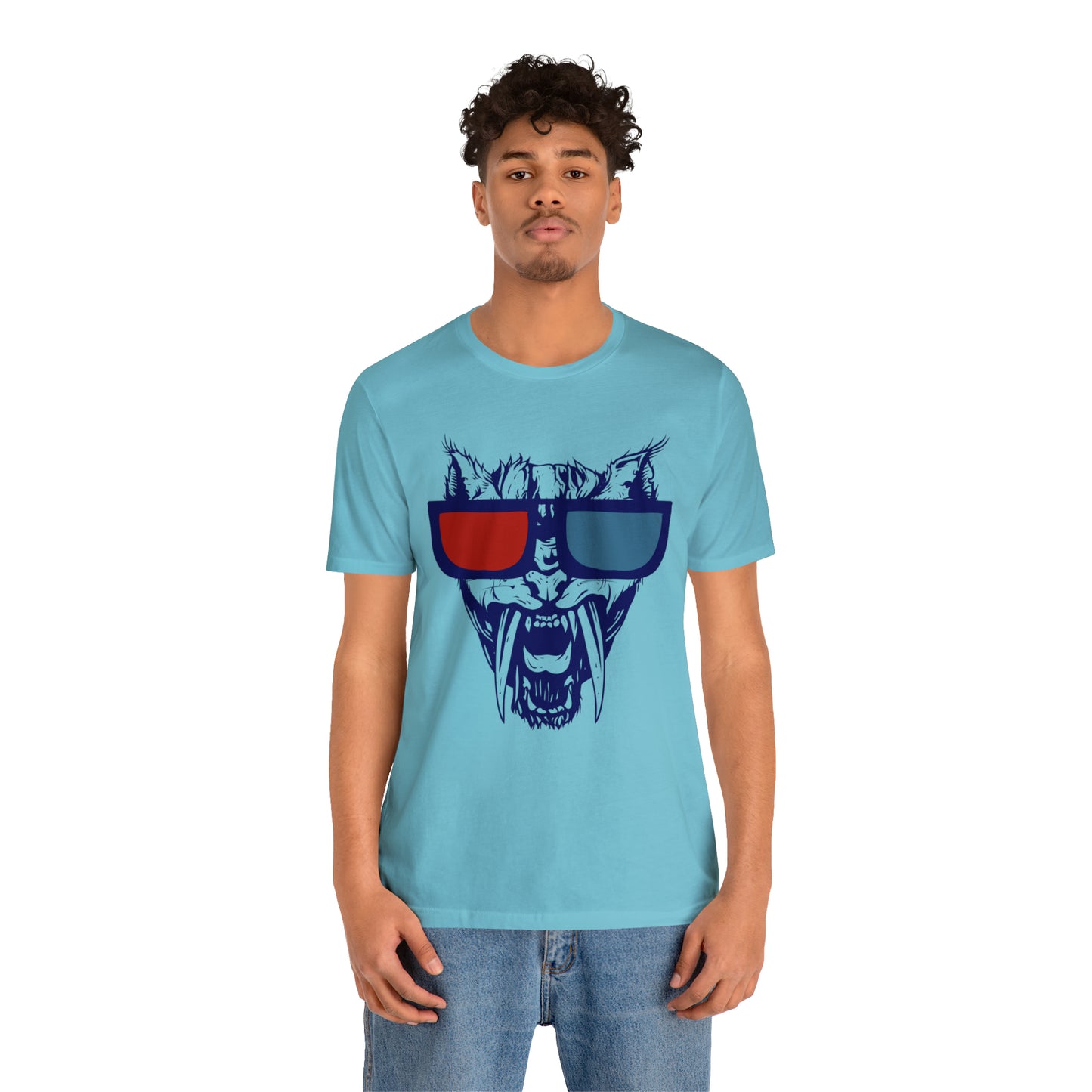 3D Glasses Tiger T-Shirt