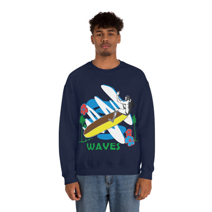 Wave Catching Crewneck Sweatshirt