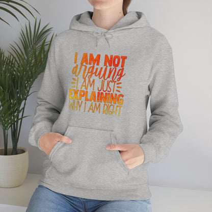 I Am Not Arguing I Am Just Explaining Why I Am Right Hoodie