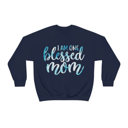 I am one blessed mom Crewneck Sweatshirt