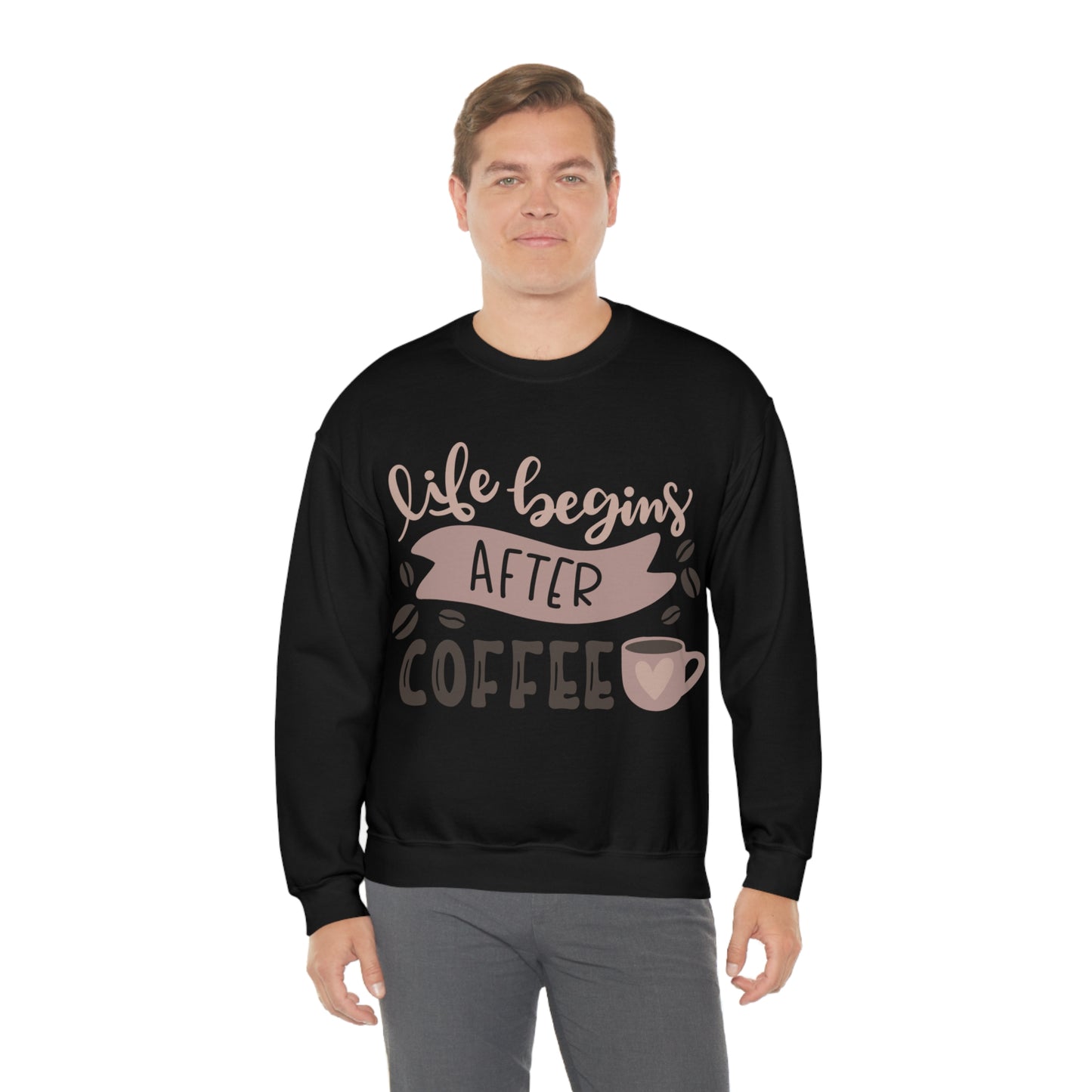 Life_begins_after_coffee Crewneck Sweatshirt