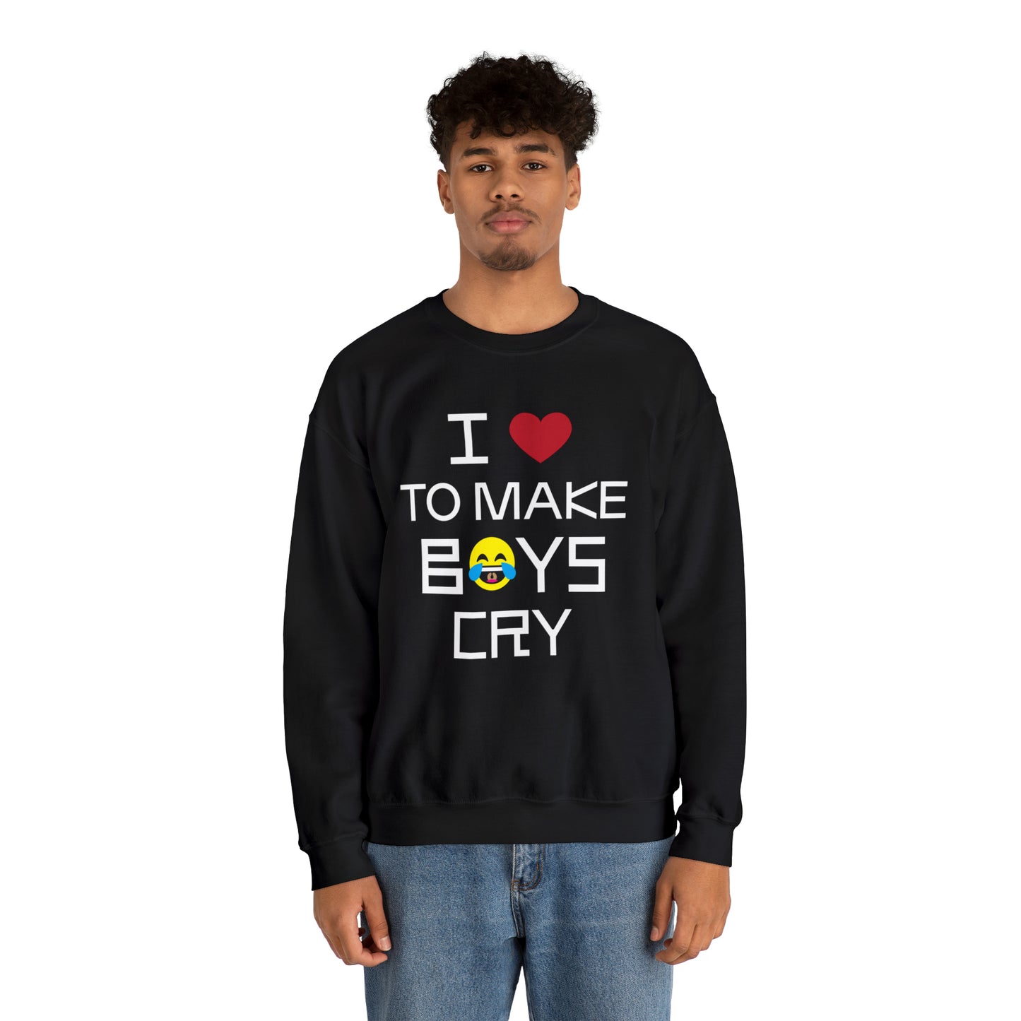 Love to make boys cry Crewneck Sweatshirt