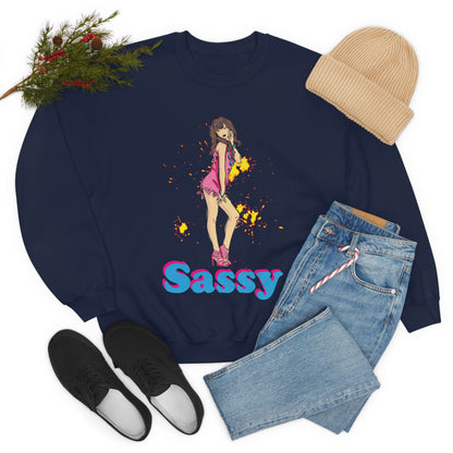 Sassy_girl Crewneck Sweatshirt