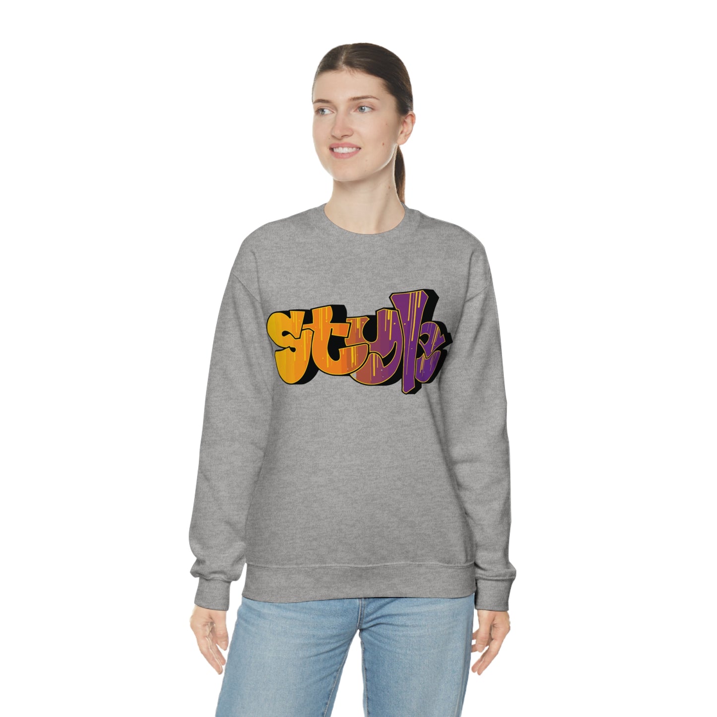 Style colorful graffiti Crewneck Sweatshirt