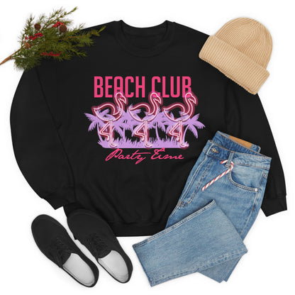 Beach Club Party Time Crewneck Sweatshirt