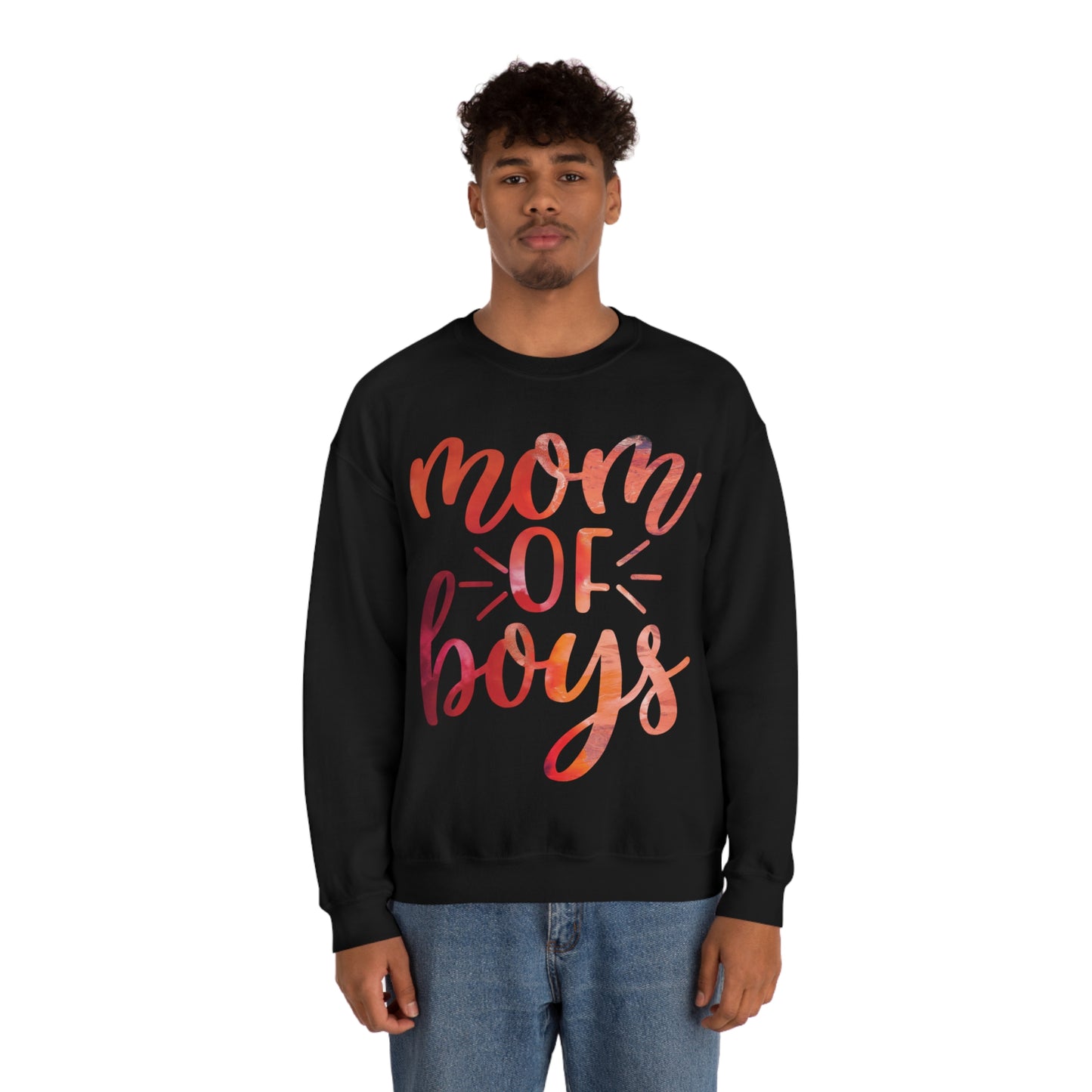 mom of boys Crewneck Sweatshirt